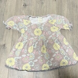Matilda Jane Brown Dress With Multicolored Flowers Size 4